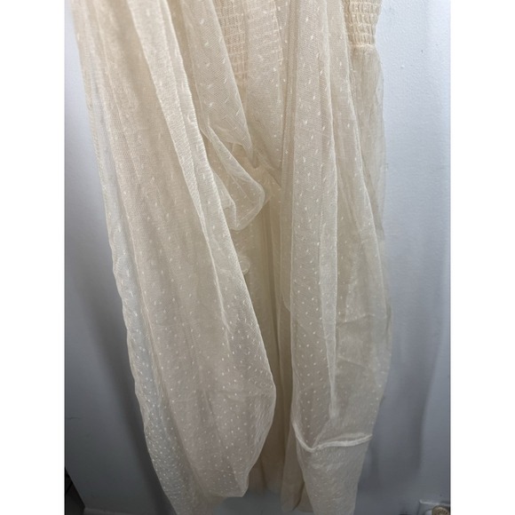 FREE PEOPLE Size XL CAN'T STOP WON'T STOP SLIP DRESS IN Beige - Picture 9 of 11